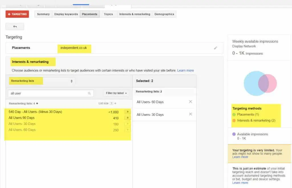Adwords Combination Remarketing Placements E1483879081873 1024X661 1 Display Advertising Targeting Adwords Combination Remarketing Placements E1483879081873 1024X661 1 Display Advertising Targeting