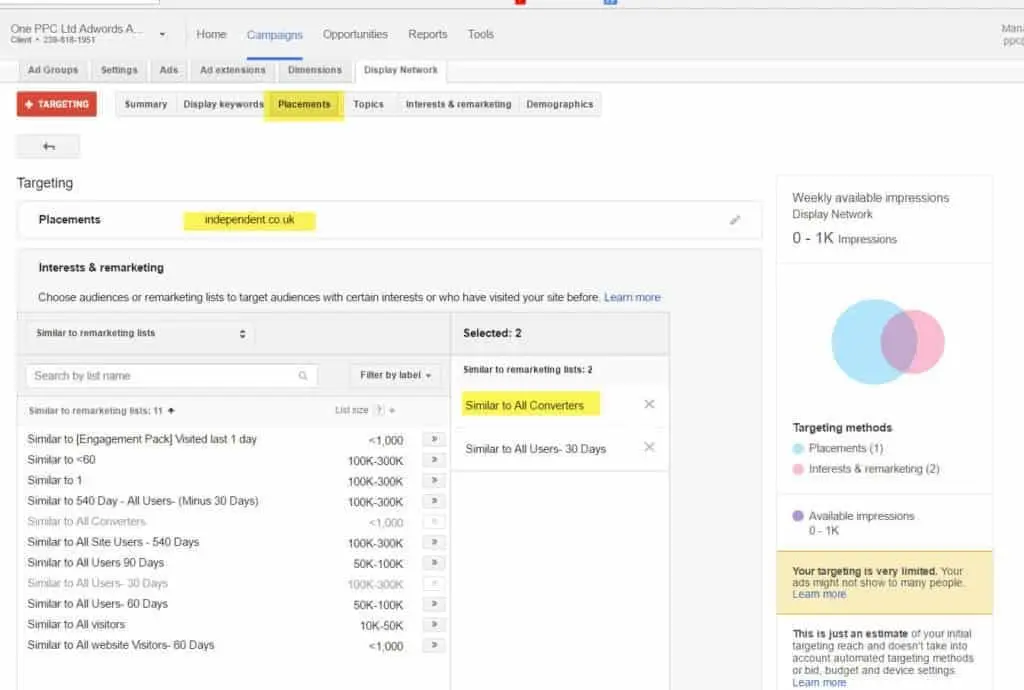 Placements Combined Similar Audiences E1483879034229 1024X690 1 Display Advertising Targeting Placements Combined Similar Audiences E1483879034229 1024X690 1 Display Advertising Targeting