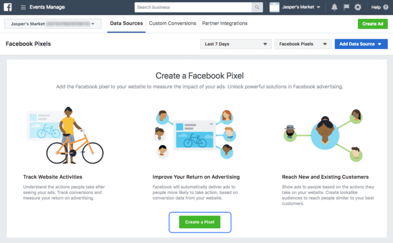 Create Facebook Pixel Facebook Pixel