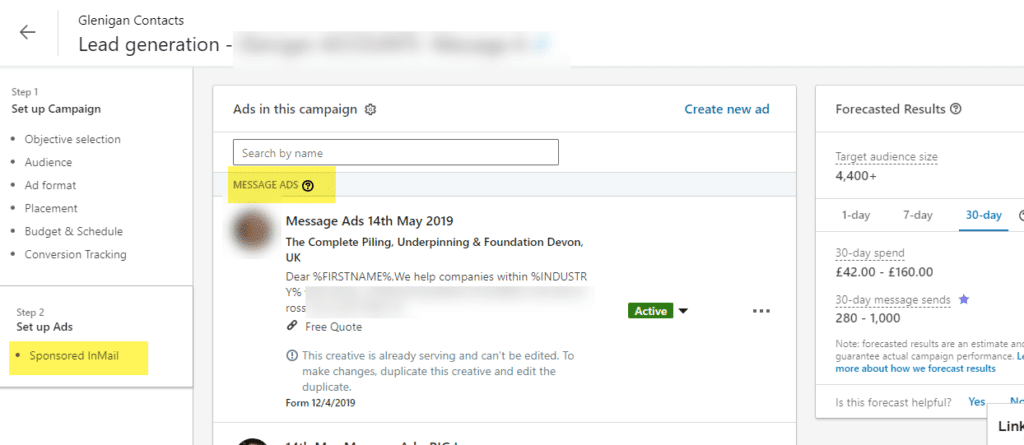 Message Ads Email Template Sponsored Inmail Message Ads Email Template
