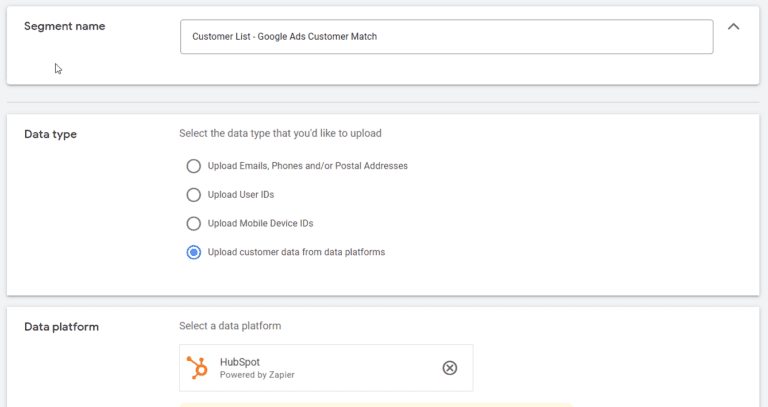 google ads customer match for services companies