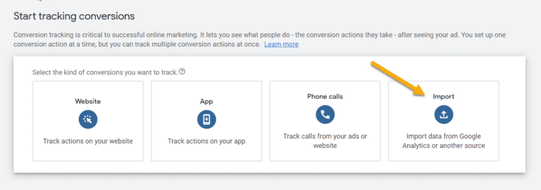 google ads tracking offline conversions import offline