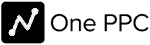 one ppc logo black