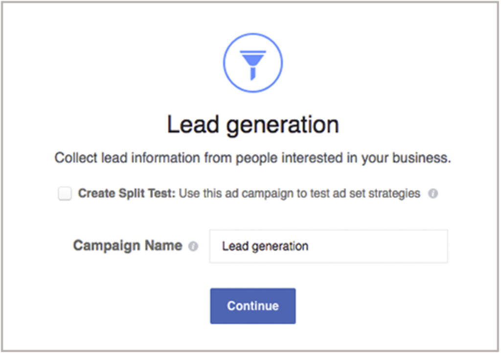 Lead Generation Campaign Objective