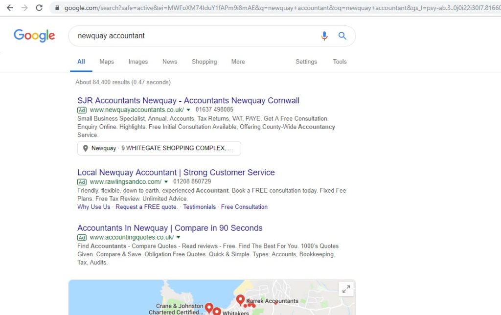 accountants ad copy google ads