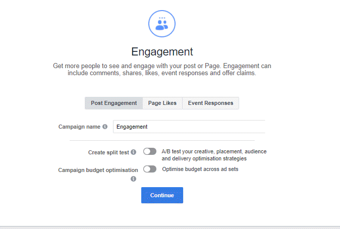 Engagement Campaign Objective Facebook Ads