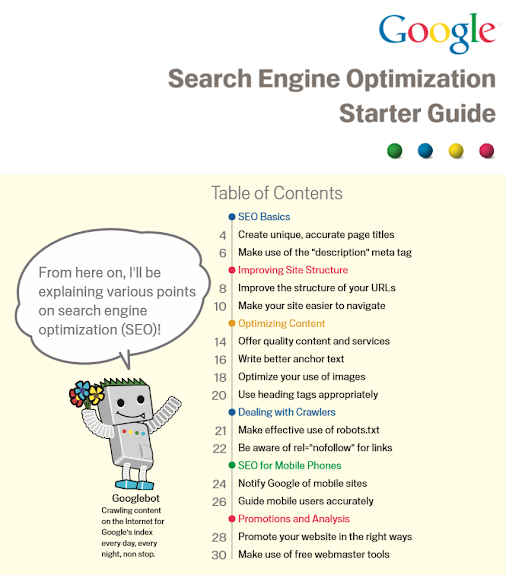 google search engine optimization guide