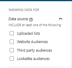 Data Source 1 Matched Audiences LinkedIn Ads