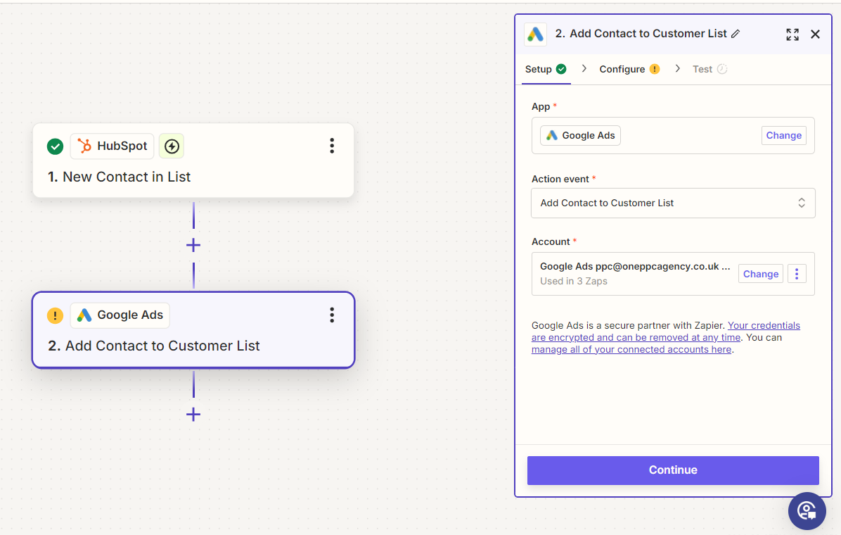 Google Ads Customer Match Lists Uploads Zapier Hubspot