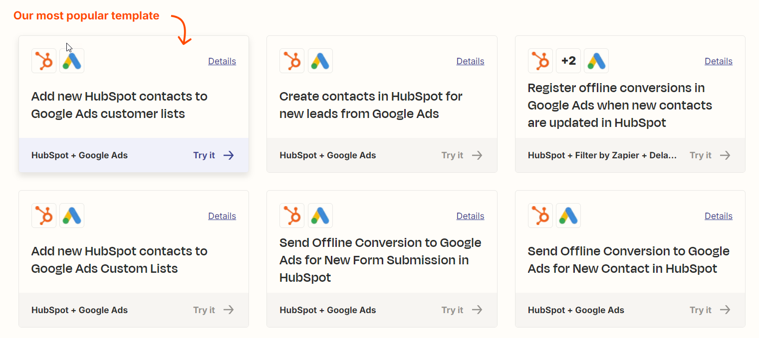 Google Ads Audiences Zapier Zap Templates