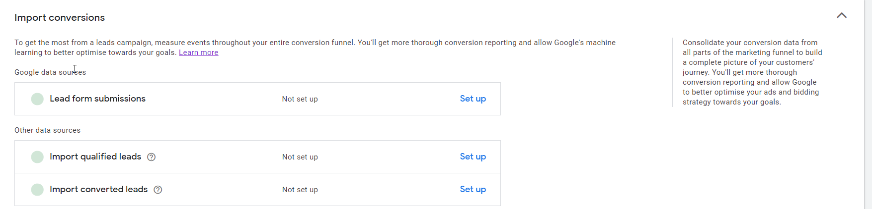 Import Conversions From Google Ads Submissions Qualifed And Converted Leads