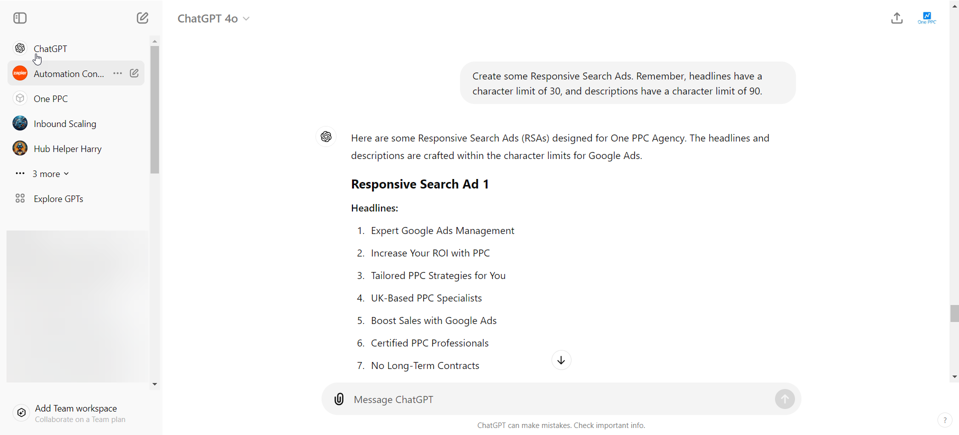 Create Responsive Search Ads Chat Gpt Google Ads