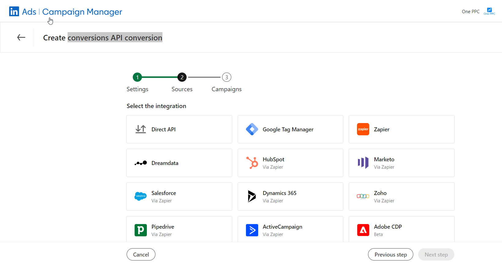 Linkedin Conversions Api Conversion Sourcs