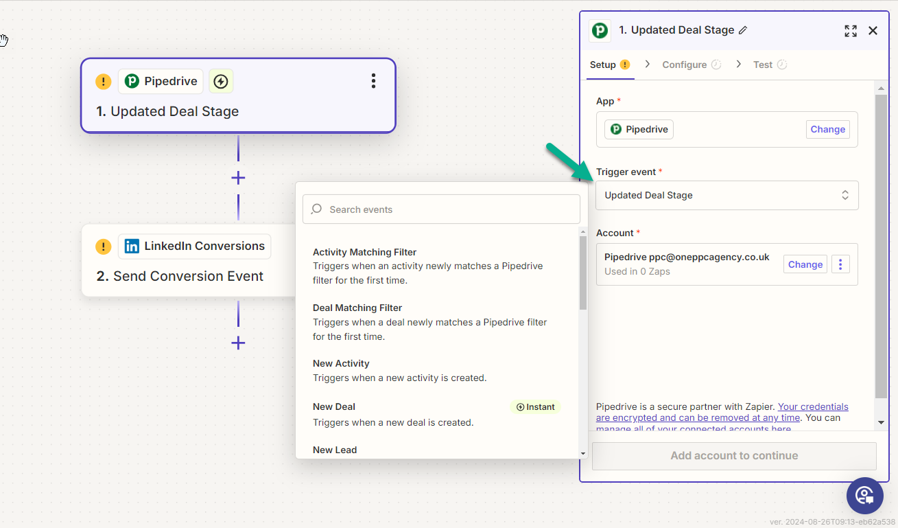 Ofline Conversions Linkedin Ads Pipedrive