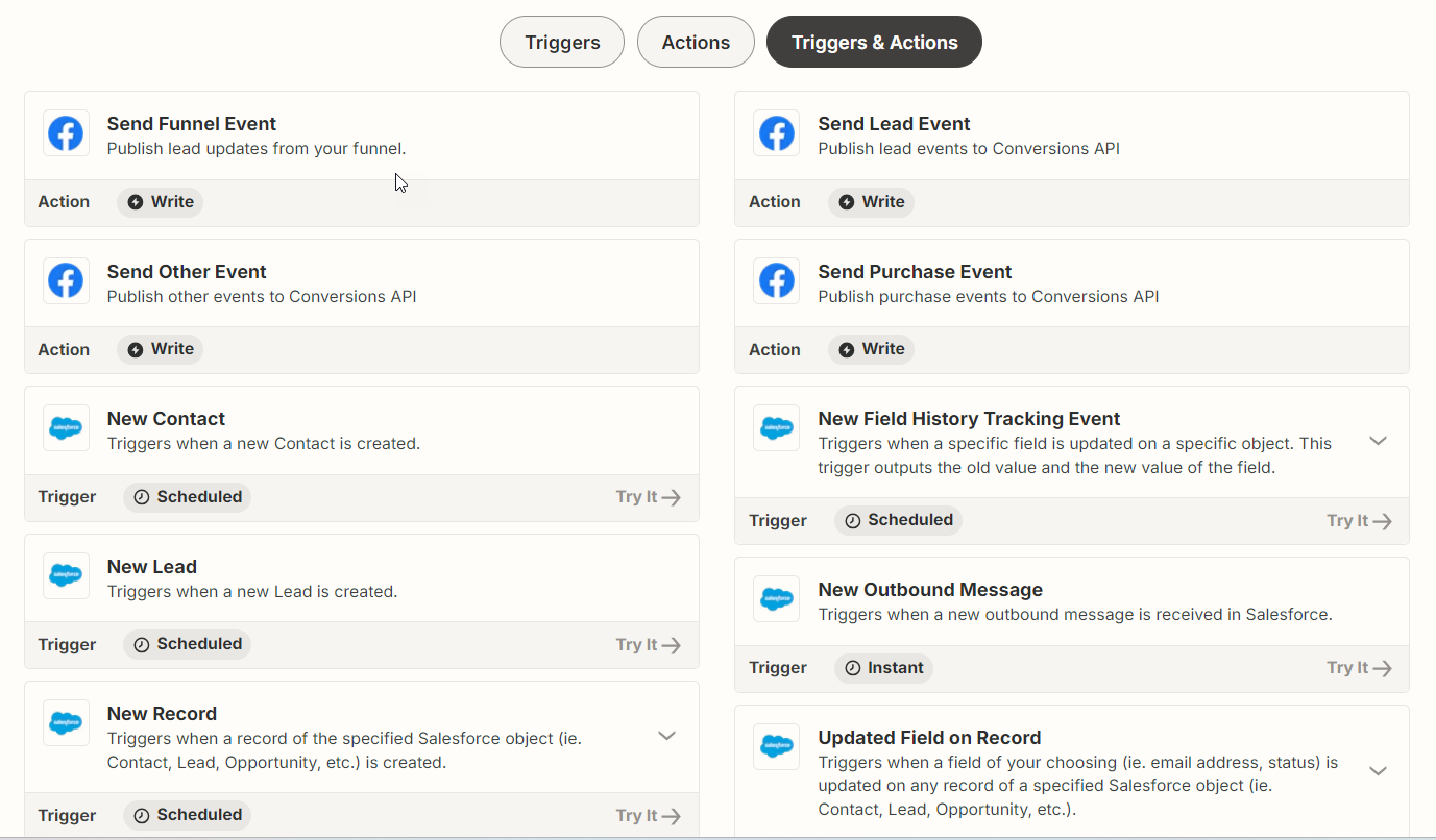 Salesforce Facebook Conversions Api Offline Events Funnel Events