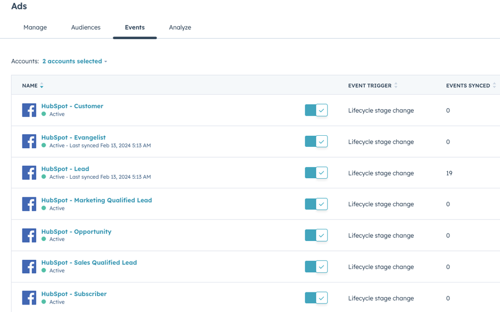 Hubspot Ad Events Facebook Conversion Tracking Offline