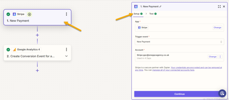 Google Analytics Stripe Converions tracking offlien