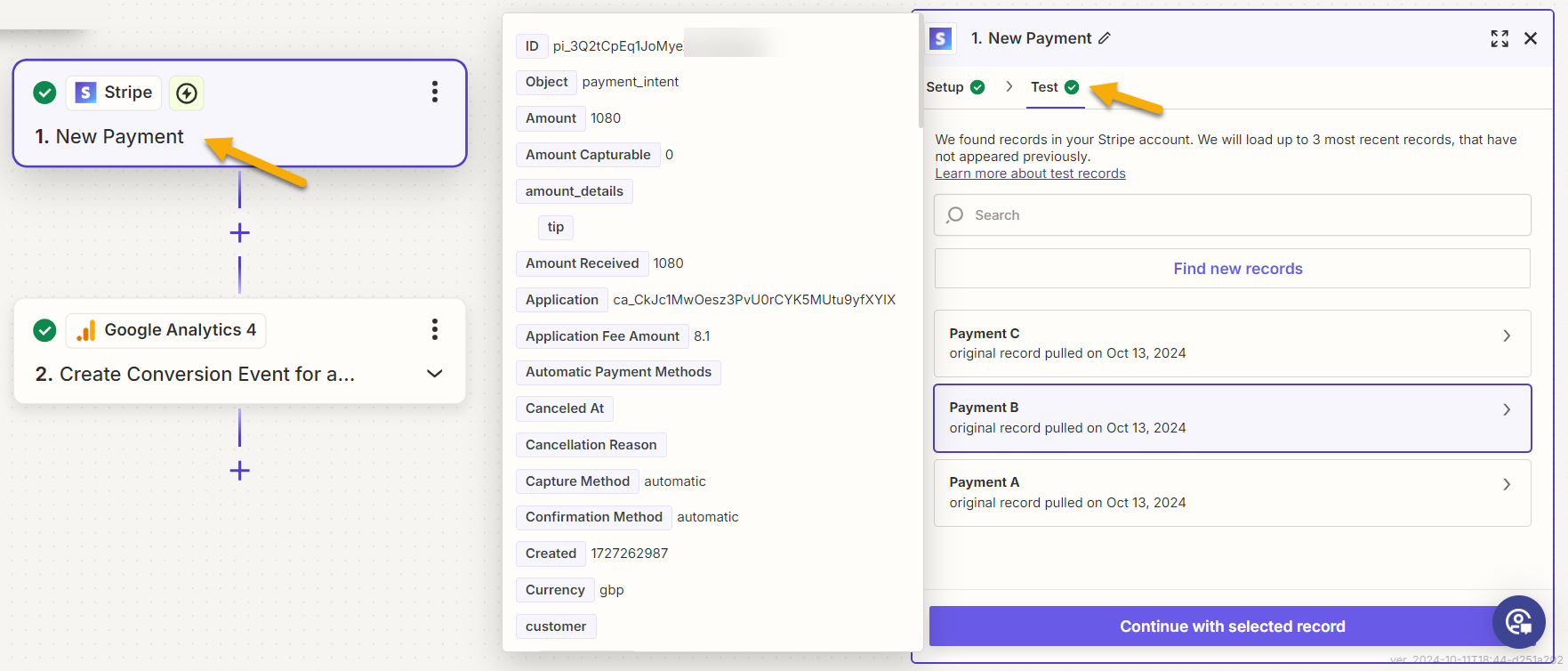 Google Analytics Stripe Converion 2 Test