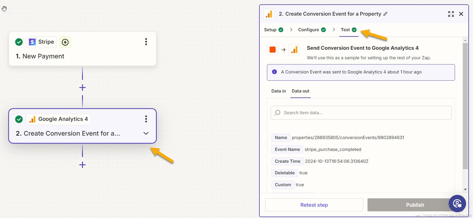 Google Analytics Stripe Converion Tracking Events 5