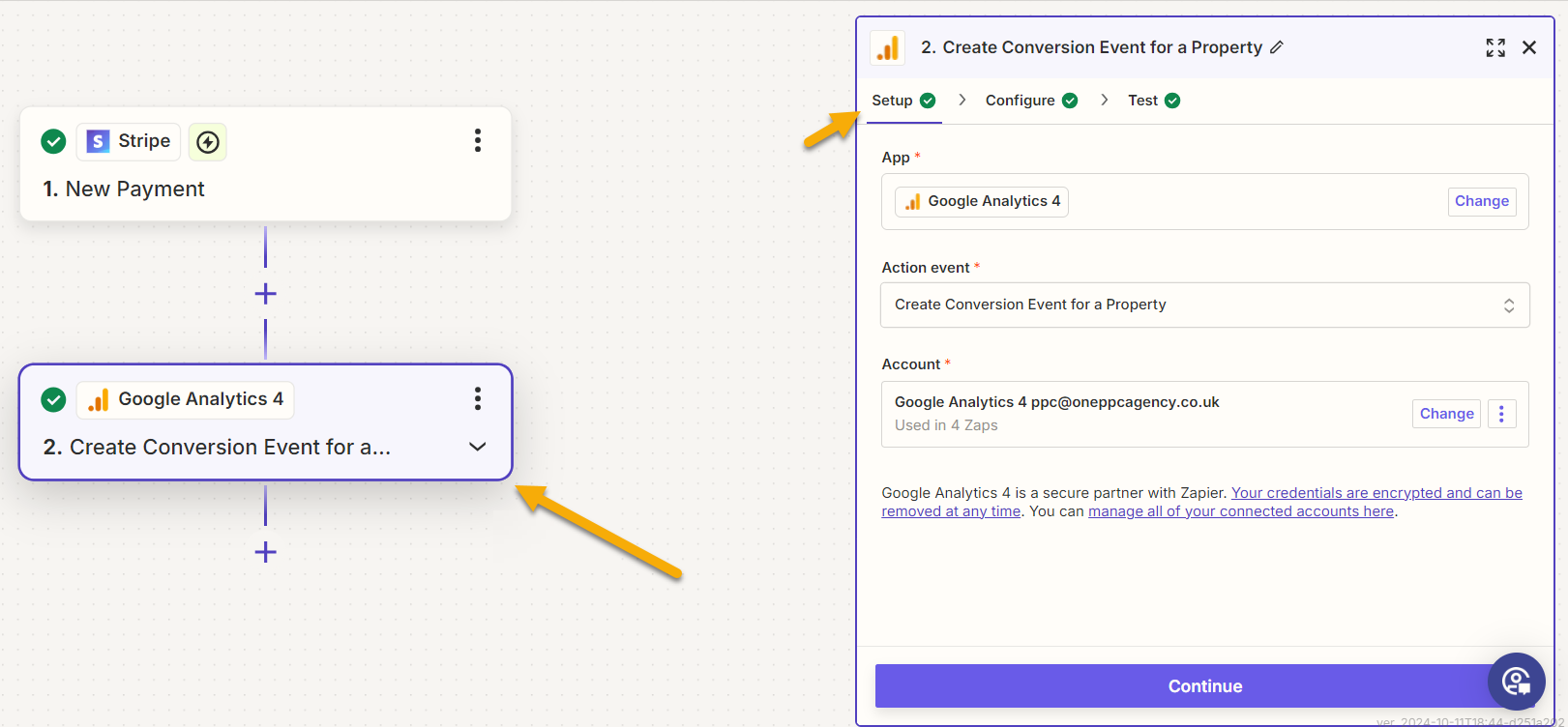 Google Analytics Stripe Conversion Tracking Events