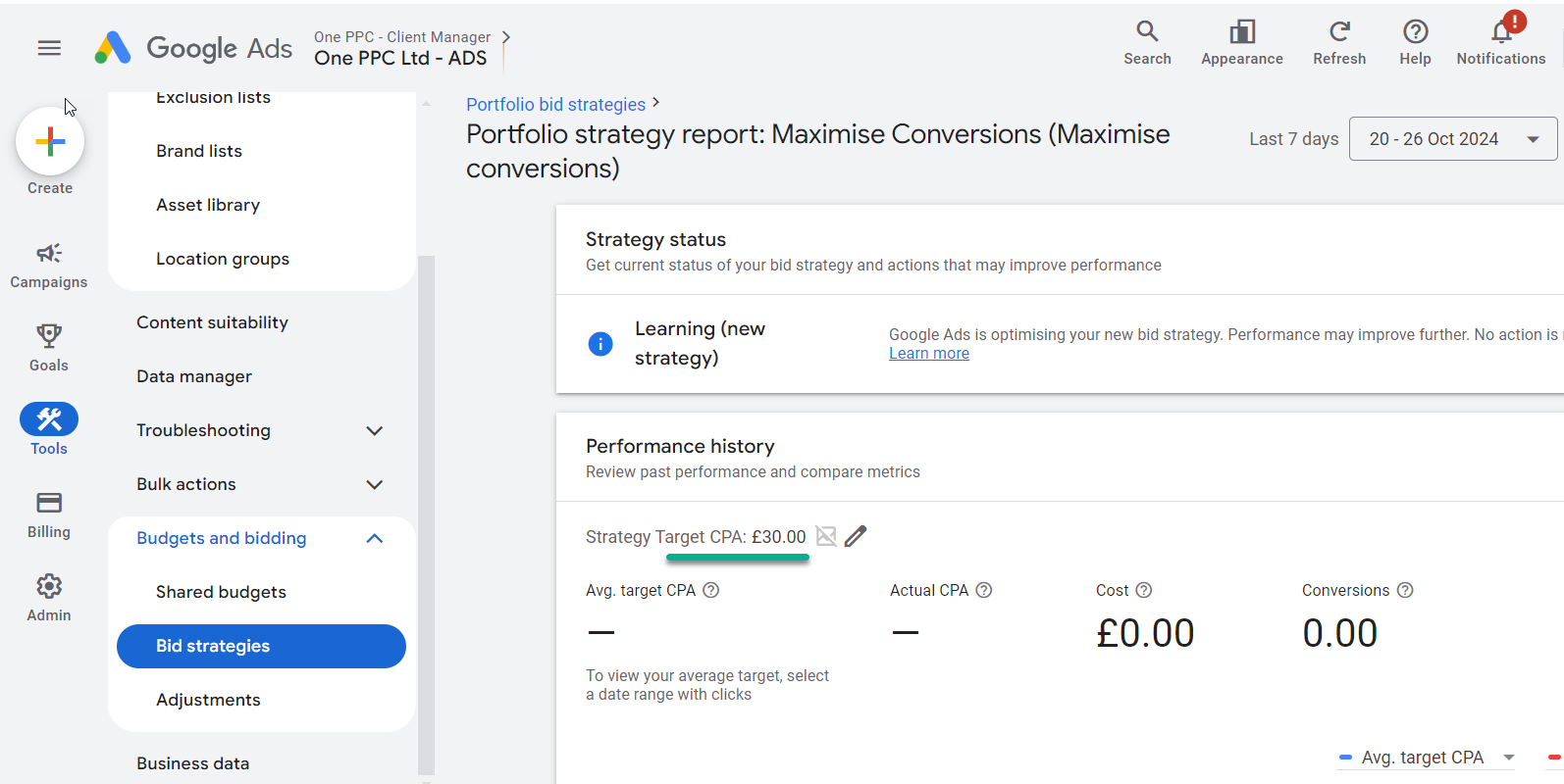 Maximise Conversions With Target Cpa Shared Bid Strategy