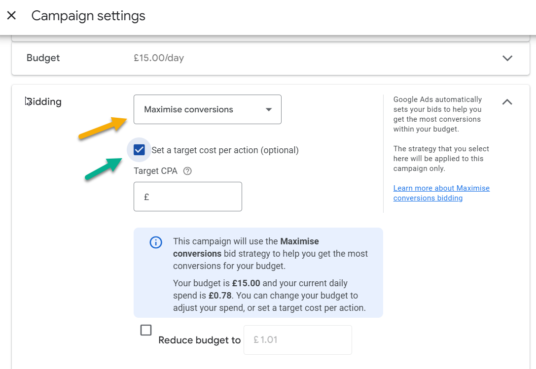 Maximise Conversions