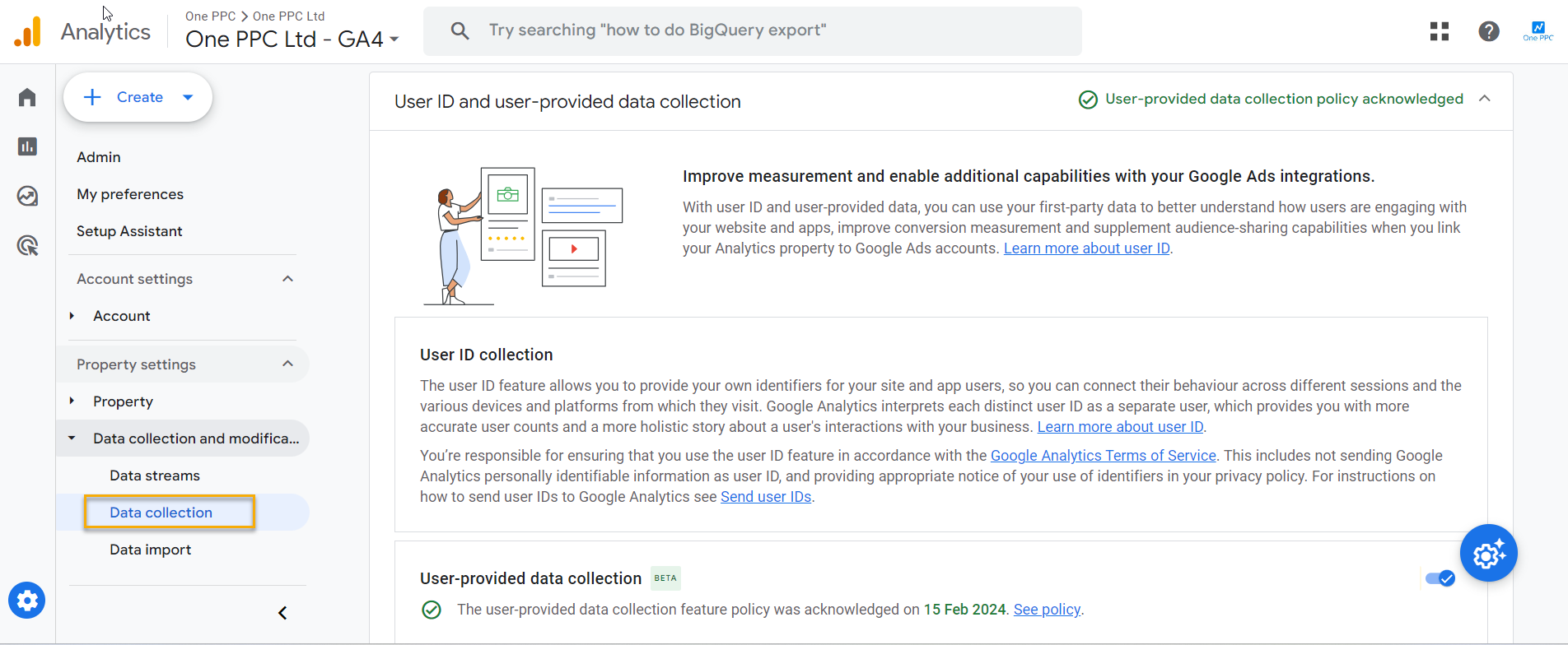 User Provided Data Google Analytics Enhanced Conversion Tracking